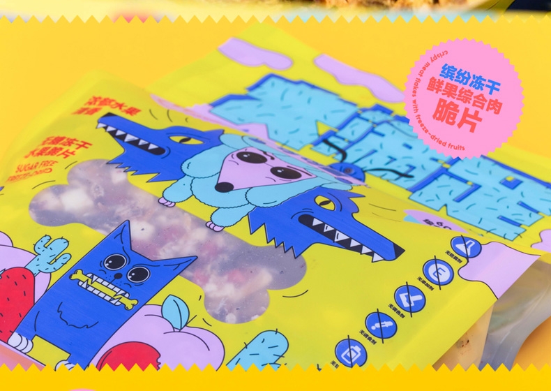 句句兽 大满足系列冻干鲜果综合肉脆片狗零食 400g