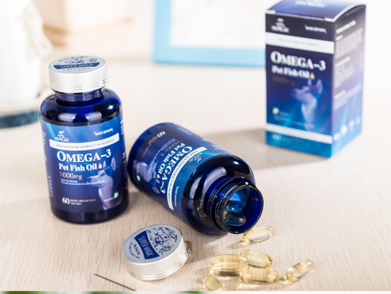 绝魅 犬用鱼油美毛护肤 瓶装60粒