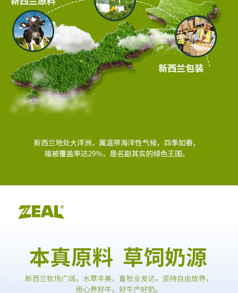 真致Zeal 天然鲜牛乳犬猫专用牛奶 380ml 新西兰进口