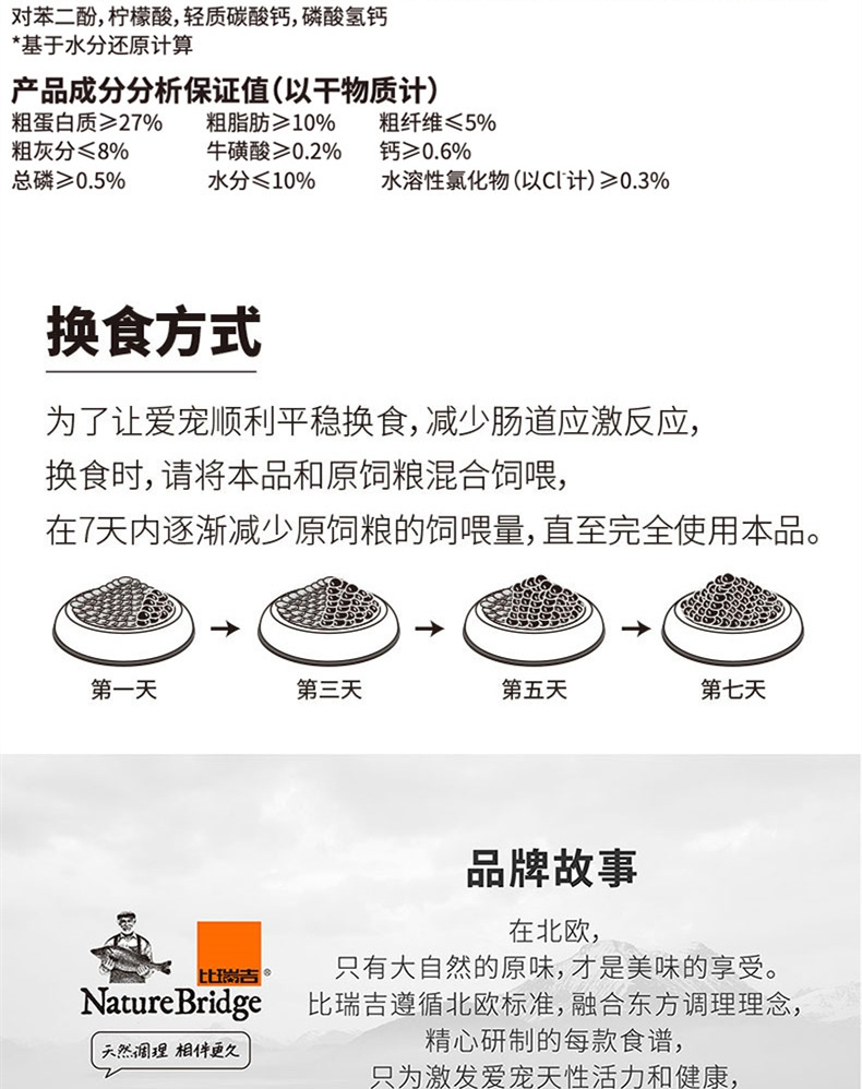 比瑞吉  添加车前子泌尿道成猫粮 2kg