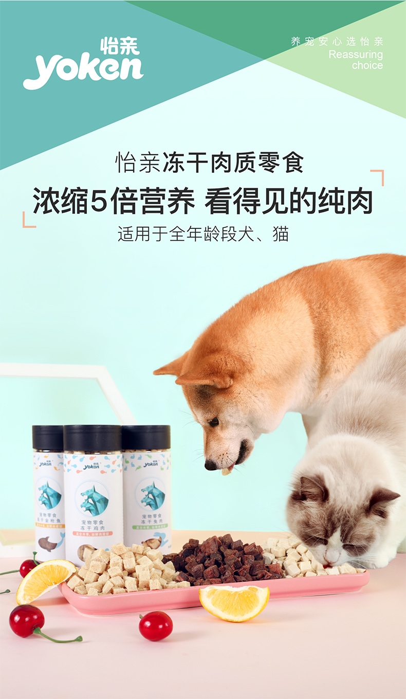 怡亲 冻干金枪鱼猫狗零食 90g 纯肉无添加  易消化