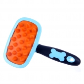 哈特丽 猫狗通用 360°旋转硅胶按摩针梳