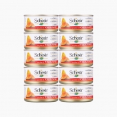 雪诗雅Schesir 鸡肉木瓜狗罐头 150g*10