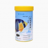 聚宝源 小型鱼热带鱼鱼粮0.6mm颗粒 240ml