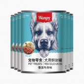 顽皮Wanpy 牛肉口味狗罐头 375g*6罐